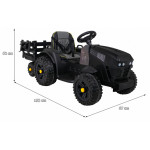 Elektrický traktor titan - čierny